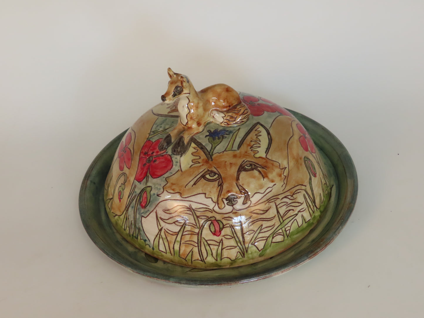 Cheese dish depicting Fox